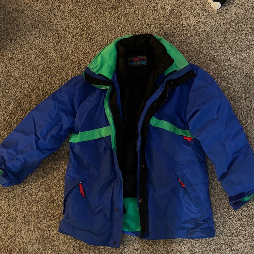 Men’s Vintage Sunset Designs 2-in-1 Coat